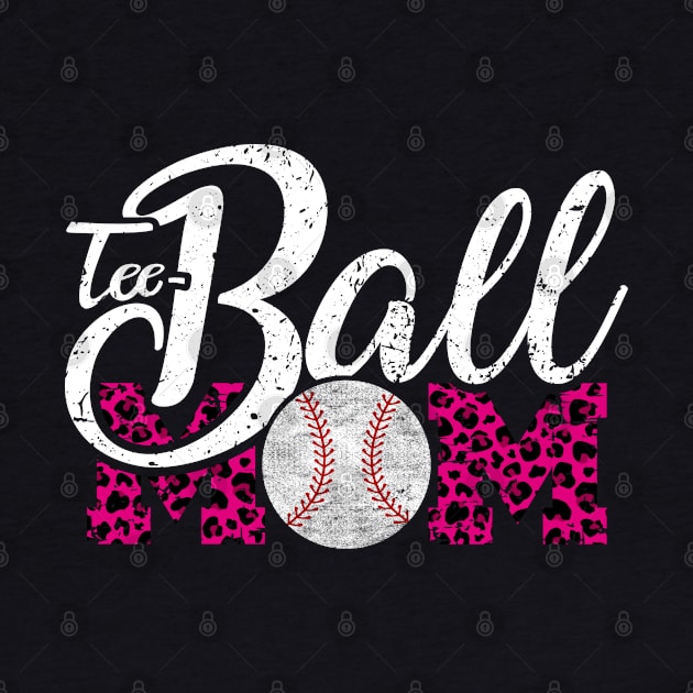 Teeball Mom Leopard Funny Baseball for Mother's Day 2021 by Charaf Eddine